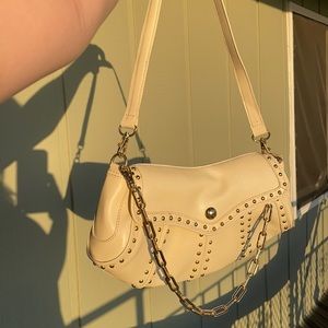 Saddle Leather Shoulder Bag (100% genuine leather)